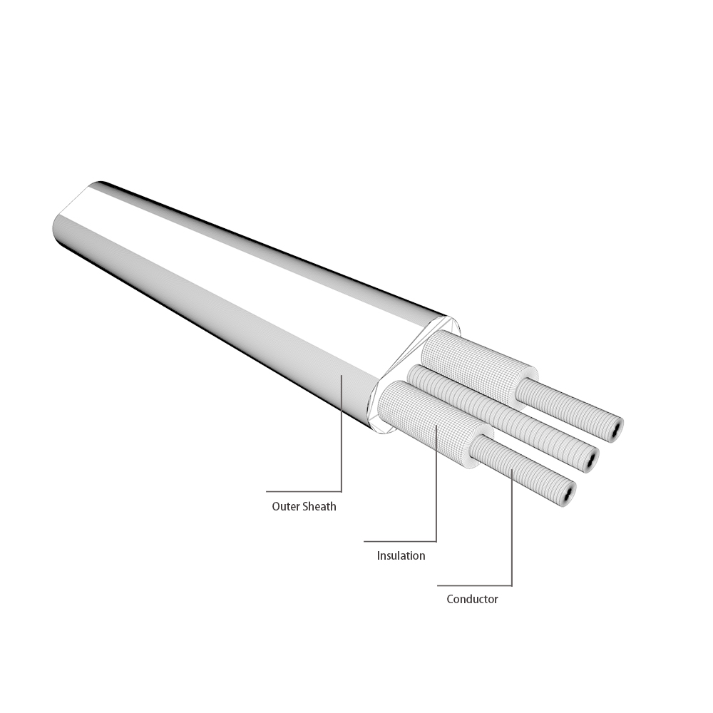 Up to 450/750V PVC Insulation Flat Electric Wire