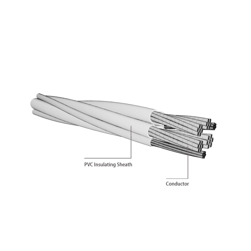 0.6/1kV XLPE Insulation Aerial Bundle Cable (3+1 cores)