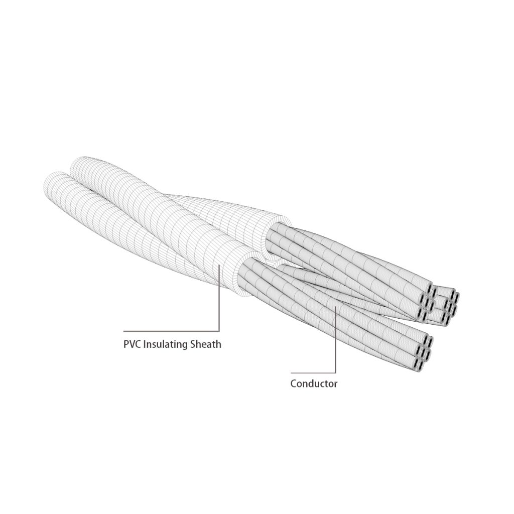 2+1 cores 0.6/1kV XLPE Insulation Aerial Bundle Cable