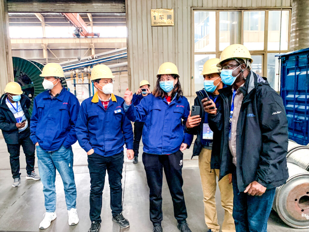 Guinea-Bissau customers visit Yifang Electric