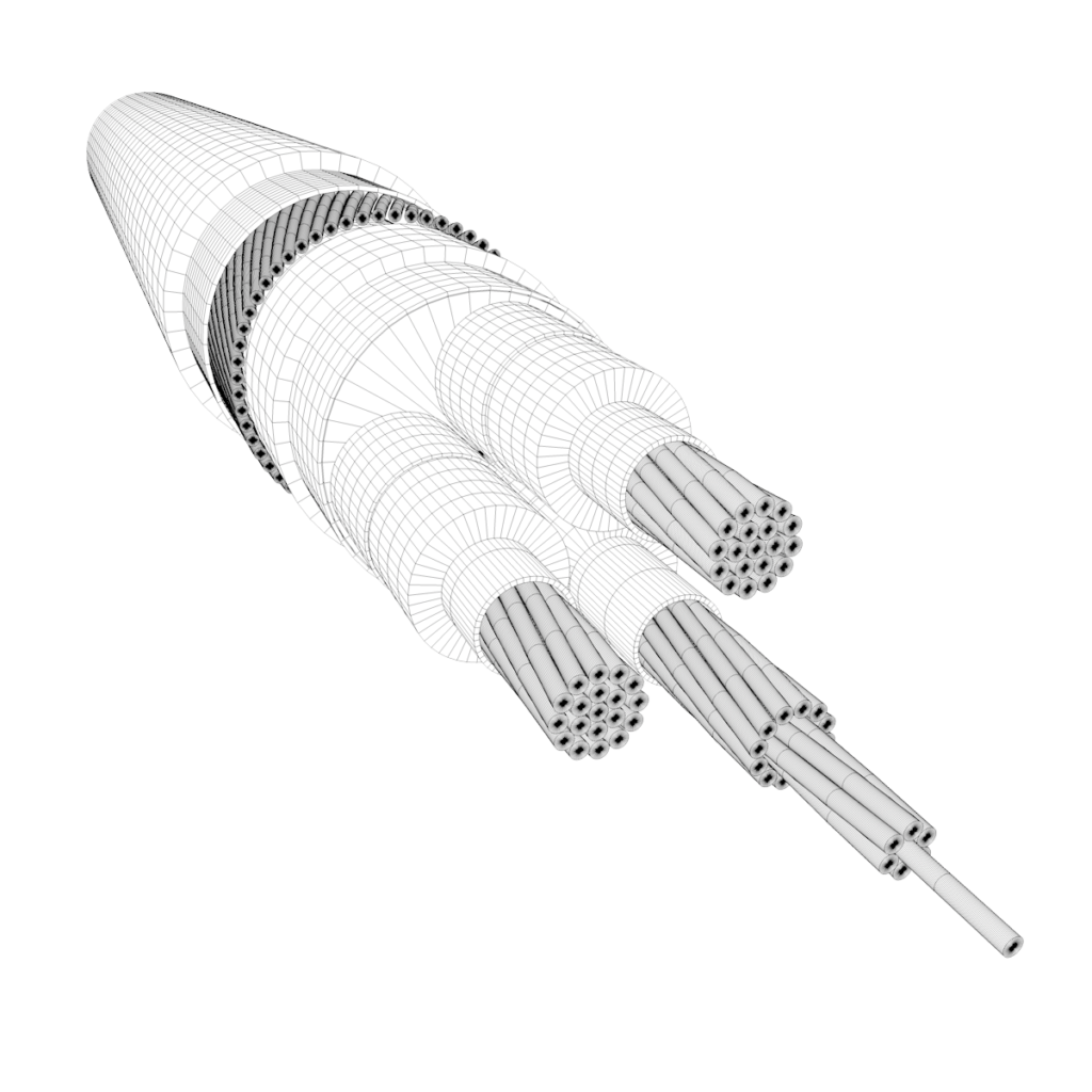 Cable with extrudedcross-linked polyethylene insulation for rated voltages from 3.8/6.6kV up to 19/33 kV BS6622 standard